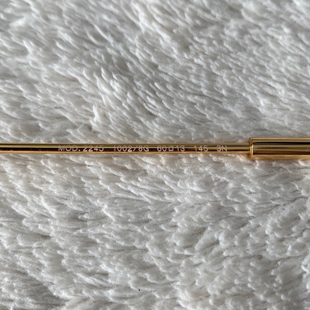 Versace Rectangular Rimless Sunglasses (Gold/Gray) - Picture 12 of 13